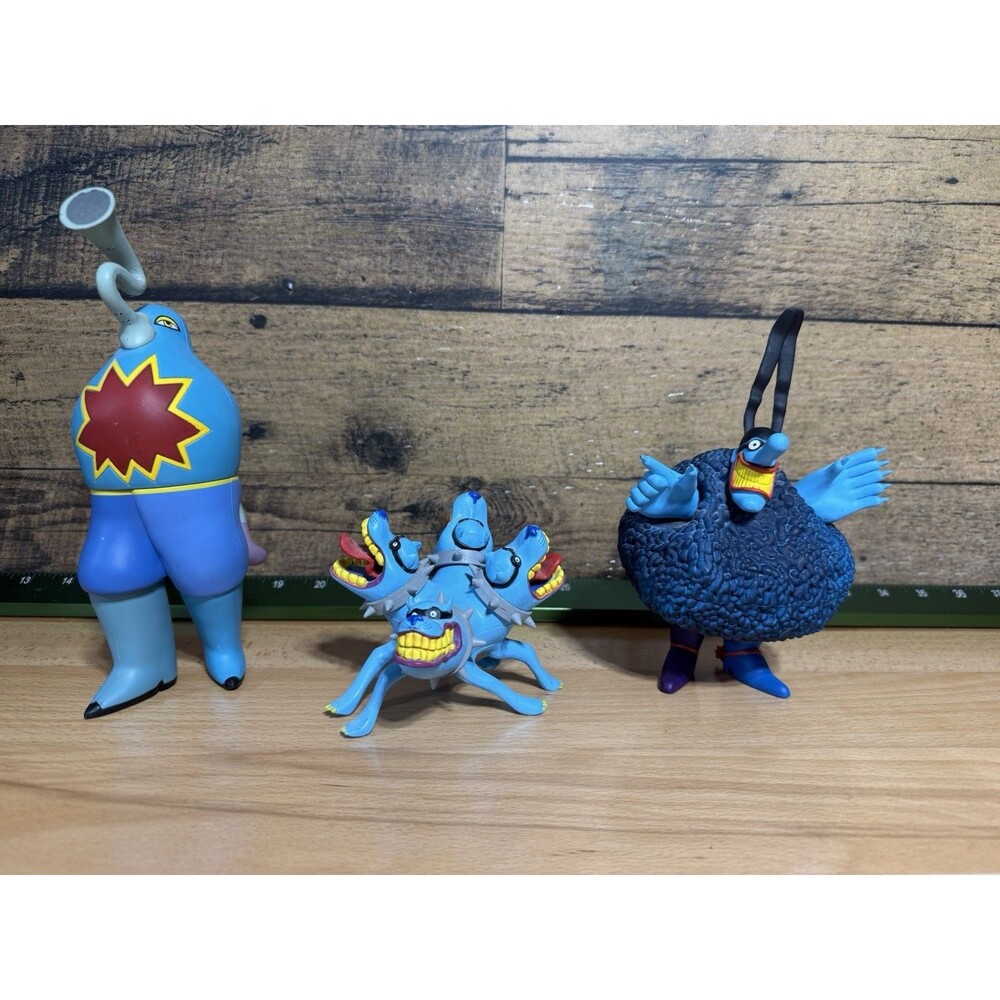 The Beatles Yellow Submarine Blue Meanie and 4 Head Dog Sidekick Sucking Monster